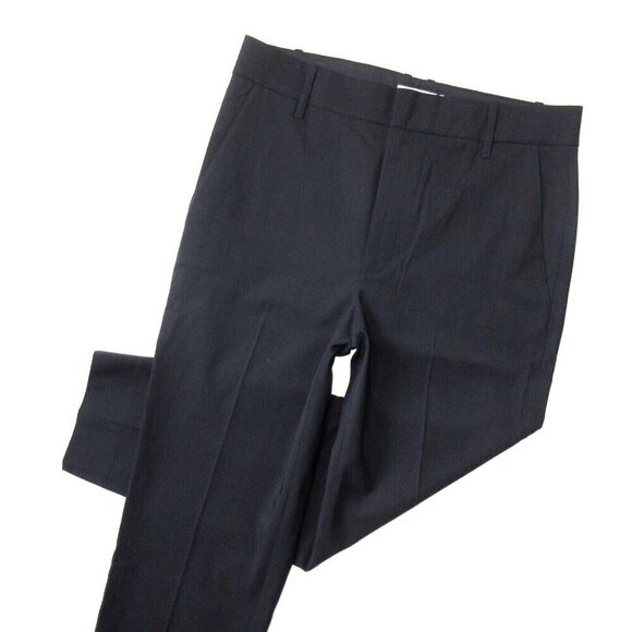 NWT Vince Tapered Crop Trousers in Coastal Blue Stretch Wool Ankle Pants 12 $335 - Picture 2 of 5